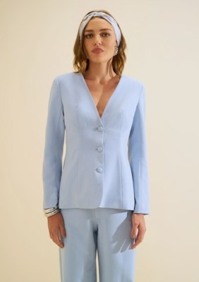 Blazer Ajustado Origem - Azul