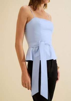 Blusa Decote Reto Aeris - Azul