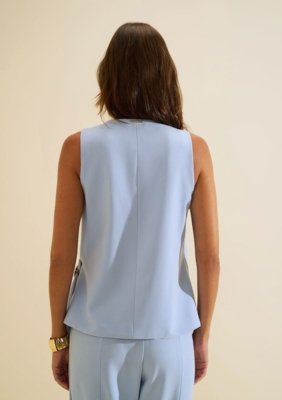 Blusa Decote V Origem - Azul