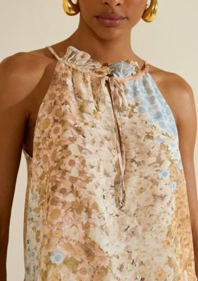 Blusa Gola Alta Florescer - Azul