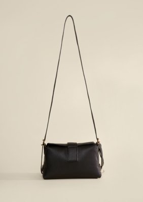 Bolsa Crossbody Com Chaveiro - Preto