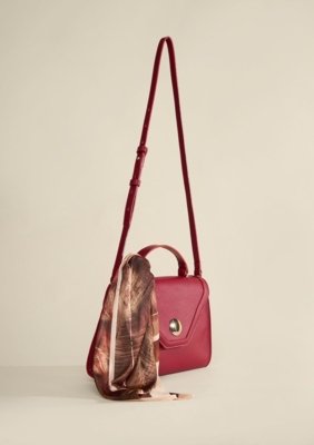 Bolsa Handbag Com Lenço - Bordô