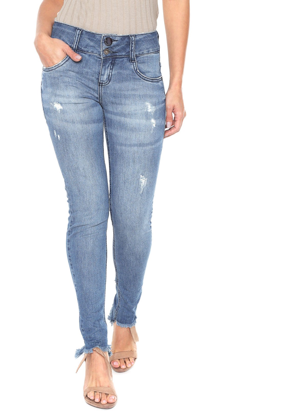 calca jeans morena rosa