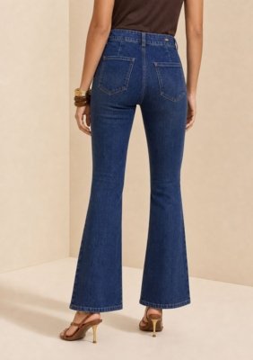 Calca Boot Cut Profundo - Azul