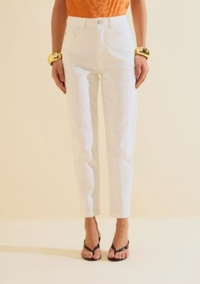 Calça Jeans Mom Aurora - Off-white