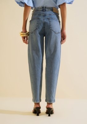 Calca Jeans Mom Cadência - Azul