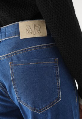 Calça Jeans Morena Rosa Skinny Viés Azul