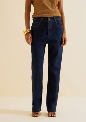 Calca Jeans Reta Prisma - Azul