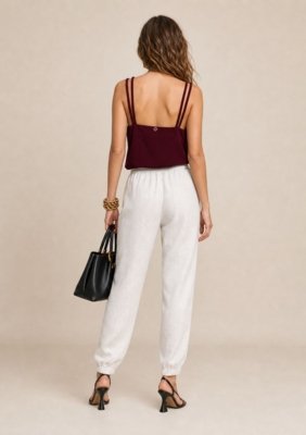 Calça Jogging Baixa - Off-white