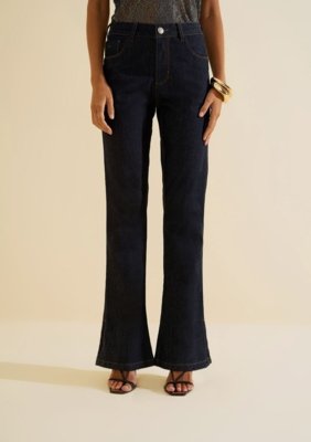 Calça Morena Rosa Boot Cut Alta - Azul