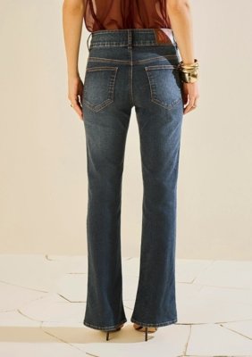 Calça Morena Rosa Boot Cut Alta - Azul