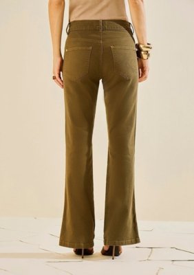 Calça Morena Rosa Boot Cut Alta - Verde