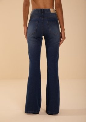 Calça Morena Rosa Boot Cut Alta Azul