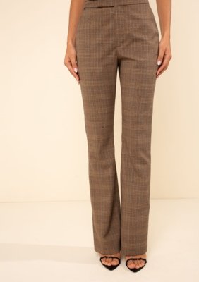 Calça Morena Rosa Boot Cut Alta Marrom