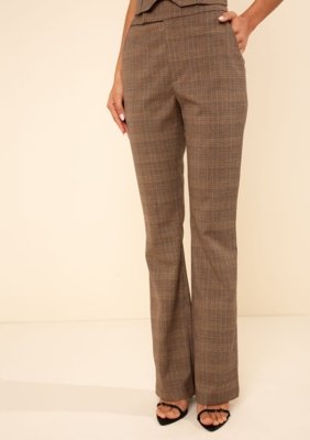 Calça Morena Rosa Boot Cut Alta Marrom