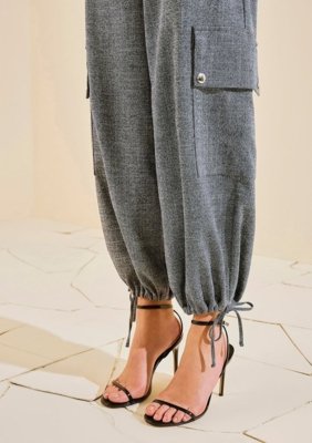 Calça Morena Rosa Cargo Alta - Azul Marinho