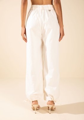 Calça Morena Rosa Cargo Alta Off Off-white