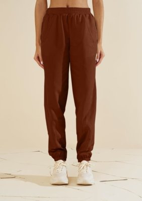 Calça Morena Rosa Jogging Alta - Marrom