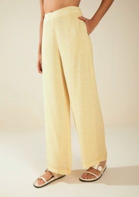 Calça Morena Rosa Jogging Alta Amarelo