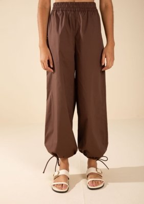 Calça Morena Rosa Jogging Alta Marrom