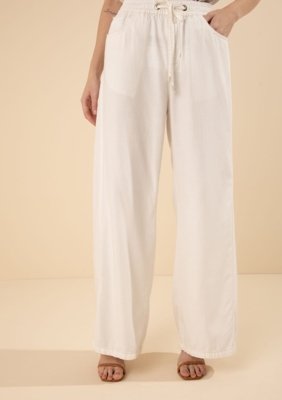 Calça Morena Rosa Pantalona Alta Estampado