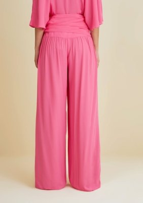 Calça Morena Rosa Pantalona Alta Rosa