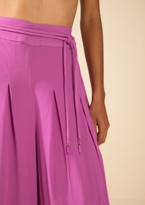 Calça Morena Rosa Pantalona Alta Roxo