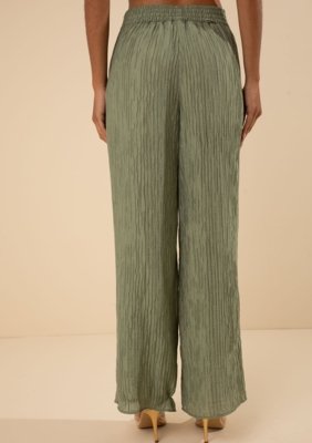 Calça Morena Rosa Pantalona Alta Verde