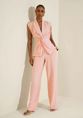 Calça Morena Rosa Reta Alta - Rosa