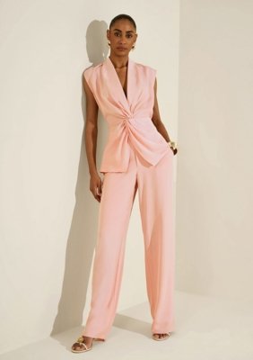 Calça Morena Rosa Reta Alta - Rosa
