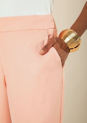 Calça Morena Rosa Reta Alta - Rosa