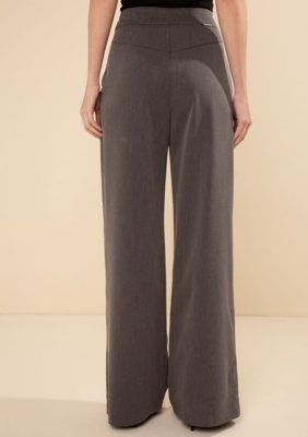 Calça Morena Rosa Reta Alta Cinza