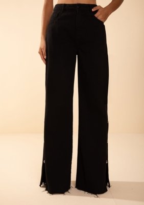 Calça Morena Rosa Reta Alta Preto