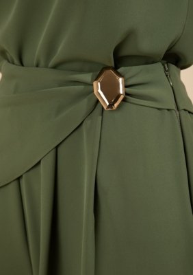 Calça Morena Rosa Reta Alta Verde