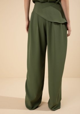 Calça Morena Rosa Reta Alta Verde