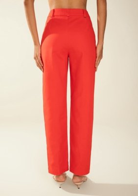 Calça Morena Rosa Reta Média Estampado