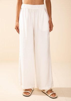 Calça Morena Rosa Reta Média Off Off-white