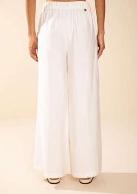 Calça Morena Rosa Reta Média Off Off-white