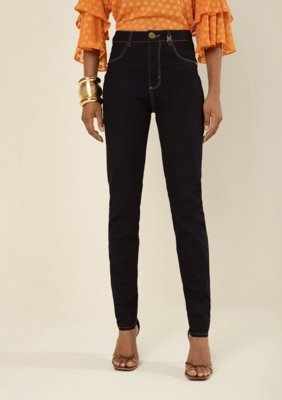 Calça Morena Rosa Skinny Alta - Azul