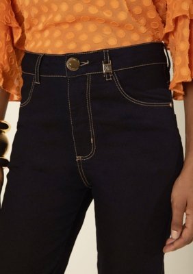 Calça Morena Rosa Skinny Alta - Azul