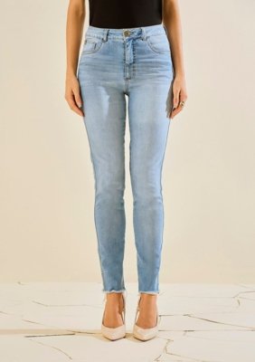 Calça Morena Rosa Skinny Alta - Azul