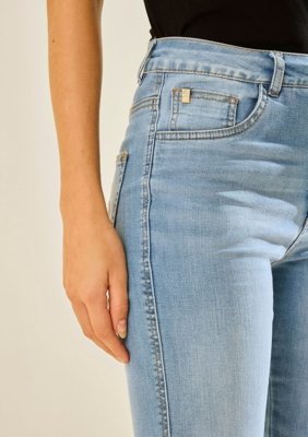 Calça Morena Rosa Skinny Alta - Azul