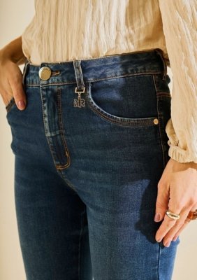 Calça Morena Rosa Skinny Alta - Azul