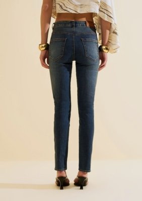 Calça Morena Rosa Skinny Alta - Azul
