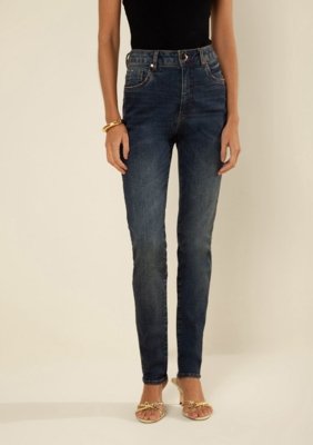 Calça Morena Rosa Skinny Alta - Azul
