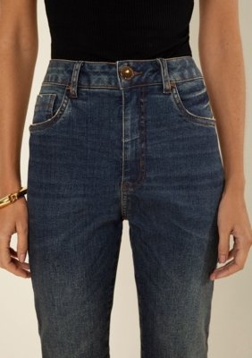 Calça Morena Rosa Skinny Alta - Azul