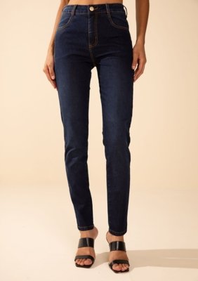Calça Morena Rosa Skinny Média Azul