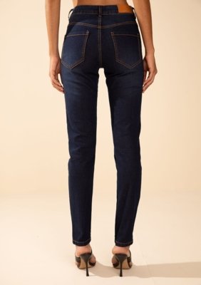 Calça Morena Rosa Skinny Média Azul