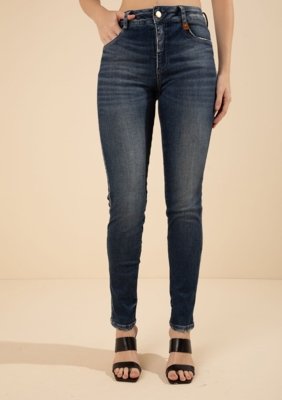 Calça Morena Rosa Skinny Média Azul