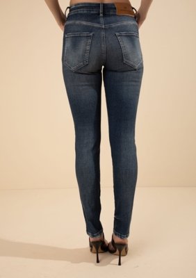 Calça Morena Rosa Skinny Média Azul